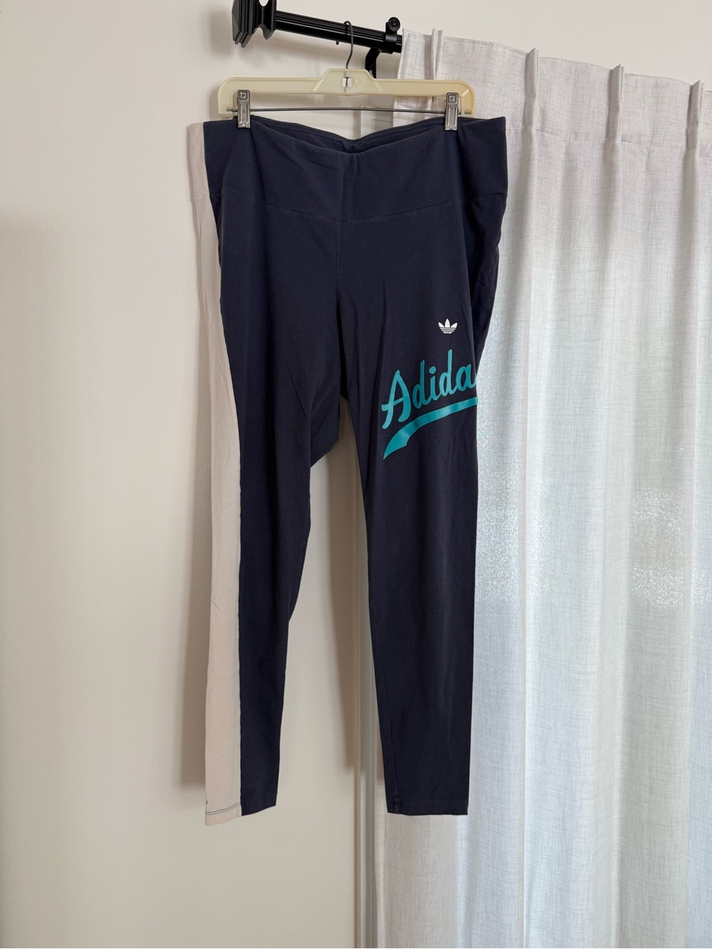 Adidas Women’s Navy Blue Logo Leggings